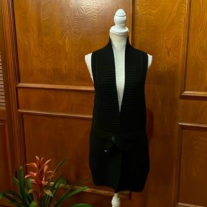 Women’s Sleeveless Black Cardigan in size Medium